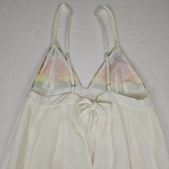 Mara Hoffman Revolve S Maxi Dress Coverup Sundress Prismatic Crochet White Boho - Picture 14 of 16